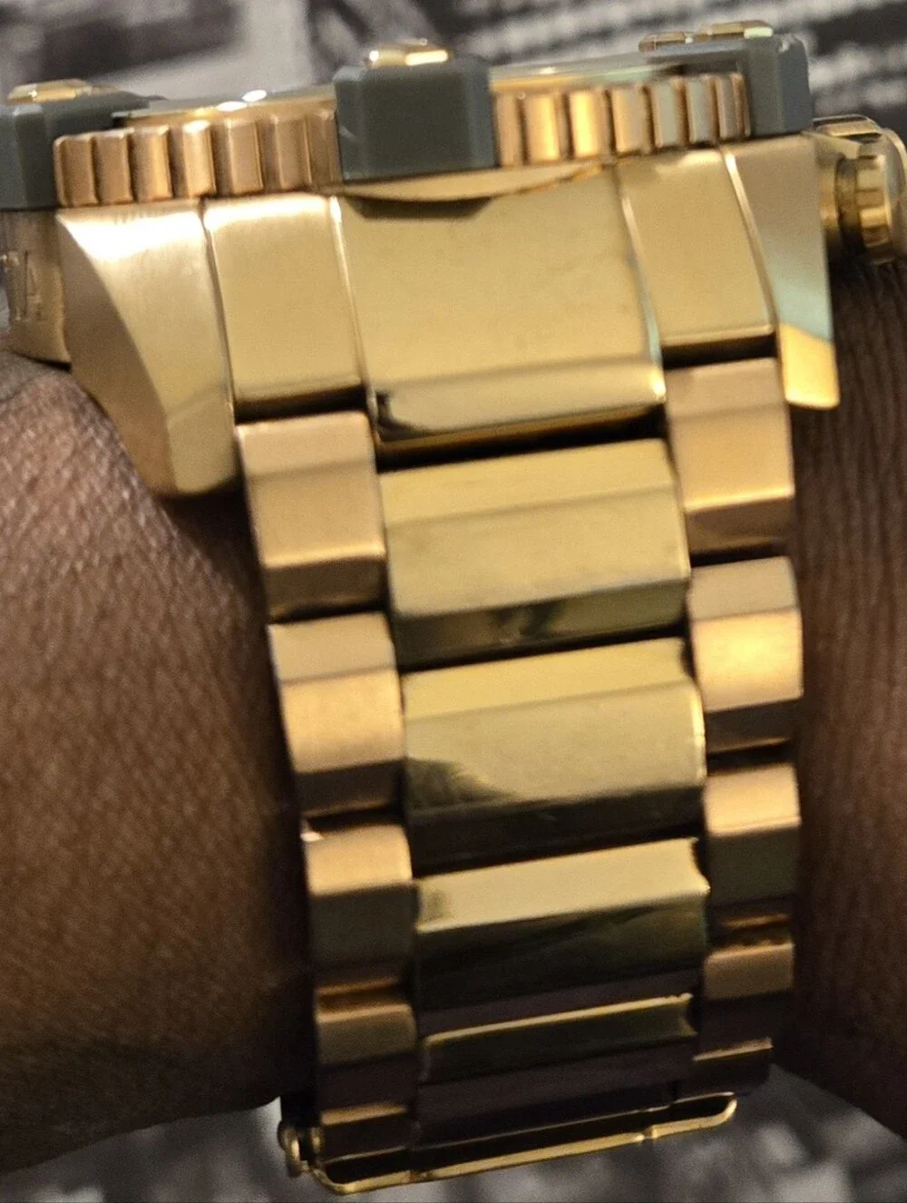 Invicta Gold and Gray Men's Chronograph Watch